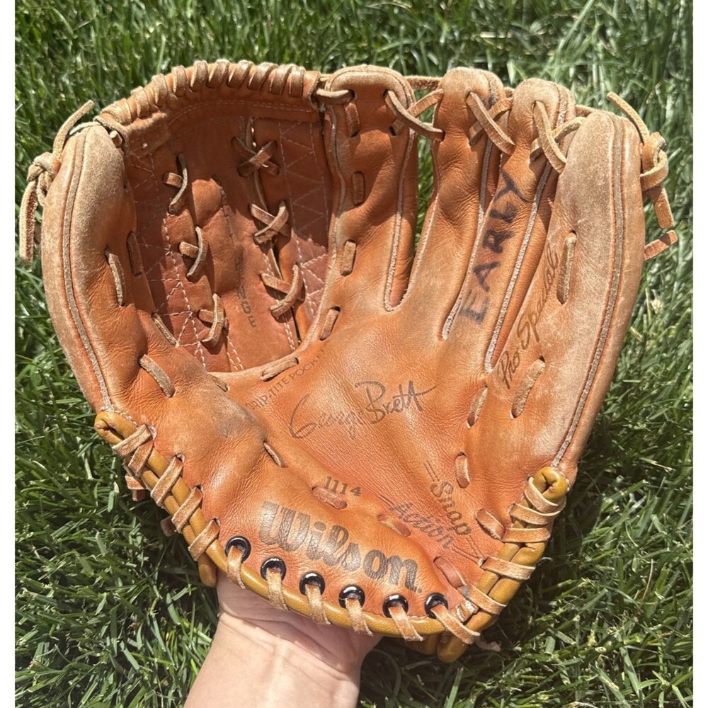 Vintage Wilson A2111 Signature Model George Brett Baseball Left Handed Glove